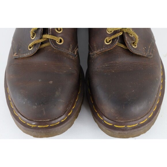 Vtg 90s Dr Martens Mens UK 6 US 7 Distressed Chunky Leather Shoes Oxfords Brown main image 13